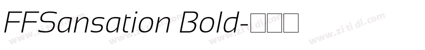 FFSansation Bold字体转换